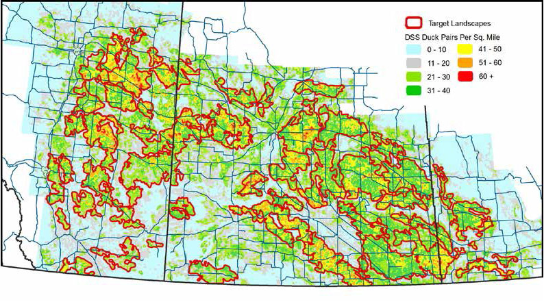 Parkland map - parkland target landscapes