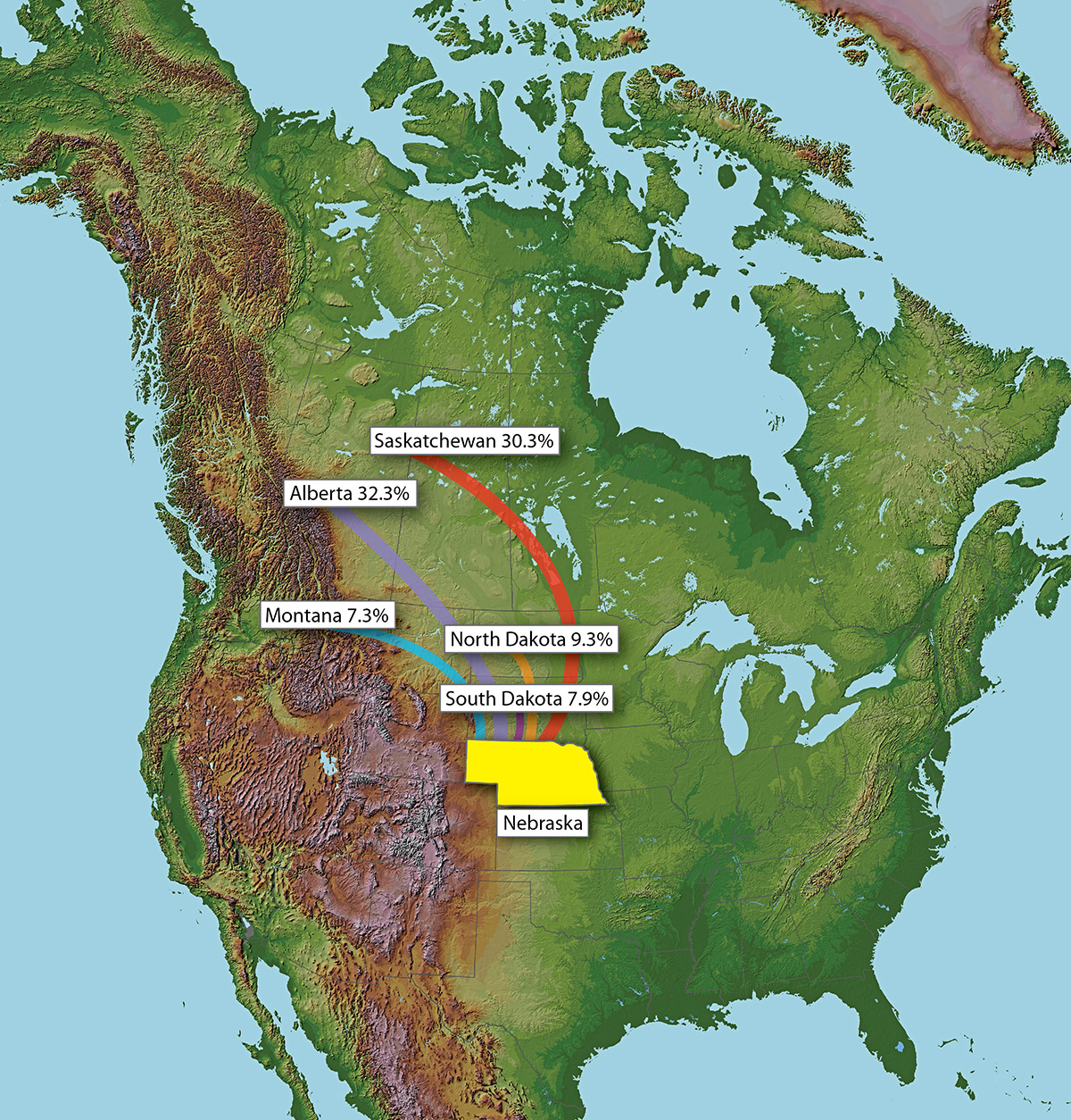 nebraskaduckbandmap Prairie Habitat Joint Venture